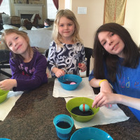 Coloring Eggs for Easter 2015